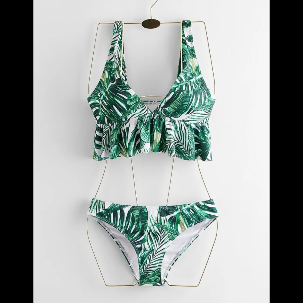 |3 FOR $20| SHEIN | Tropical Print Tankini